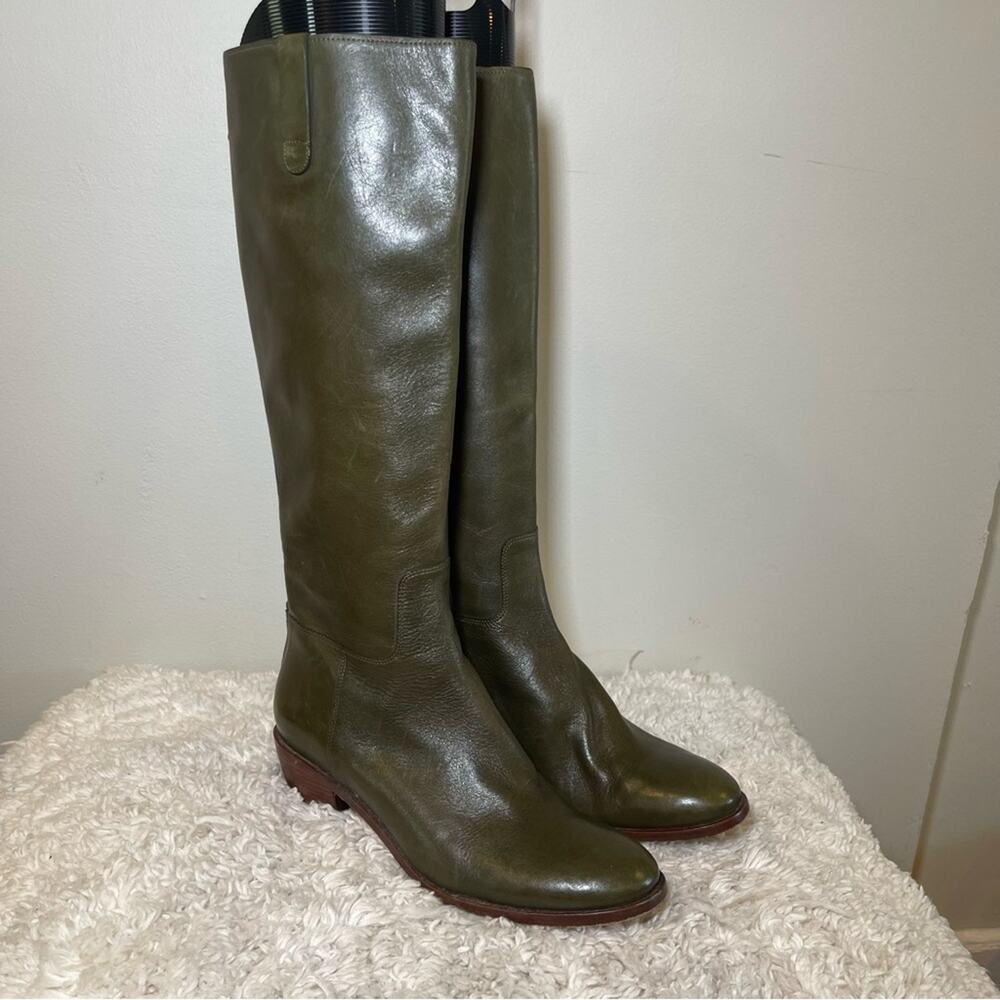 Cole Haan Olive Heeled Boots